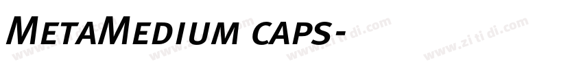 MetaMedium caps字体转换